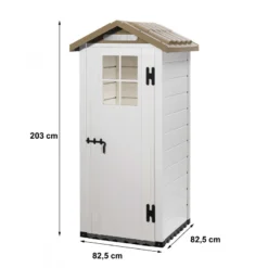 Abri De Jardin 0,93m² En PVC Avec Plancher Evo Tuscany 80 – Garofalo -Jardin Fournitures Soldes abri de jardin 093m en pvc avec plancher evo tuscany 80 garofalo 2
