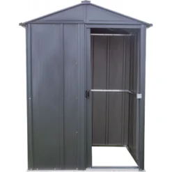 Abri De Jardin 1,5m² Toit Double Pente En Acier Galvanisé Anthracite Spacemaker -Jardin Fournitures Soldes abri de jardin 15m toit double pente en acier galvanise anthracite spacemaker 4