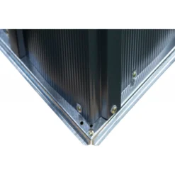 Abri De Jardin 1,5m² Toit Double Pente En Acier Galvanisé Anthracite Spacemaker -Jardin Fournitures Soldes abri de jardin 15m toit double pente en acier galvanise anthracite spacemaker 5