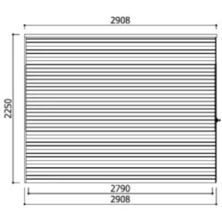 Abri De Jardin Bari 8,69m² En Bois Traité Autoclave 19mm Avec Double Porte - SOLID -Jardin Fournitures Soldes abri de jardin bari 869m en bois traite autoclave 19mm avec double porte solid 2