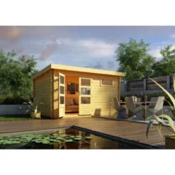 Abri De Jardin En Bois Massif 11,49m² Bastrup 8 – Karibu -Jardin Fournitures Soldes abri de jardin en bois massif 1149m bastrup 8 woodfeeling 2