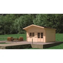 Abri De Jardin En Bois Massif 44mm - 19,2m² Jasmin + Mezzanine 8,68m² – Forest Style -Jardin Fournitures Soldes abri de jardin en bois massif 192m jasmin mezzanine 868m forest style 4