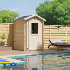 Abri De Jardin En Bois Massif 2,2m² HURON – Madriers 19mm – Forest Style