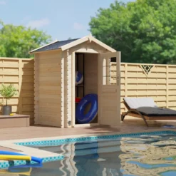 Abri De Jardin En Bois Massif 2,2m² HURON – Madriers 19mm – Forest Style -Jardin Fournitures Soldes abri de jardin en bois massif 22m huron madriers 19mm forest style 3