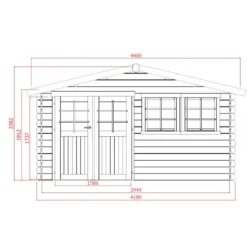 Abri De Jardin En Bois Massif 28mm Niort Avec Double Porte 12,46m² - SOLID 5 Abri De Jardin En Bois Massif 28mm Niort Avec Double Porte 12,46m² - SOLID -Jardin Fournitures Soldes abri de jardin en bois massif 28mm niort avec double porte 1246m solid 2
