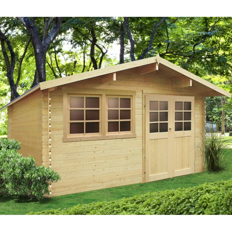 Abri De Jardin En Bois Massif 28mm Niort Avec Double Porte 12,46m² - SOLID 1 Abri De Jardin En Bois Massif 28mm Niort Avec Double Porte 12,46m² - SOLID