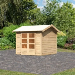 Abri De Jardin En Bois Massif 5,95m² Theres 3 – Karibu