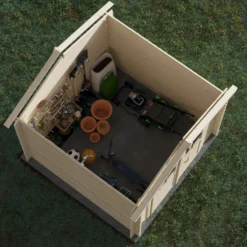 Abri De Jardin En Bois Massif 5,9m² JUNO – Madriers 19mm – Forest Style -Jardin Fournitures Soldes abri de jardin en bois massif 62m malawi madriers 19mm forest style 4