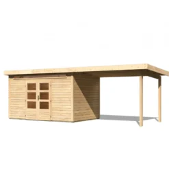 Abri De Jardin En Bois Massif 8,88m² Kandern 7 Avec Appentis 320cm – Karibu 8 Abri De Jardin En Bois Massif 8,88m² Kandern 7 Avec Appentis 320cm – Karibu -Jardin Fournitures Soldes abri de jardin en bois massif 888m kandern 7 avec appentis 320cm woodfeeling 2