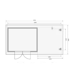 Abri De Jardin En Bois Massif Anthracite 10,60m² Bastrup 7 Avec Appentis 300cm Et Paroi Arrière – Karibu -Jardin Fournitures Soldes abri de jardin en bois massif anthracite 1060m bastrup 7 avec appentis 300cm et paroi arriere woodfeeling 2