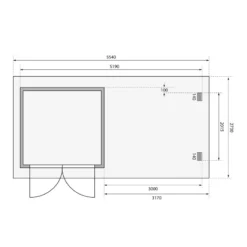 Abri De Jardin En Bois Massif Anthracite 5,62m² Bastrup 2 Avec Appentis 300cm Et Paroi Arrière – Karibu -Jardin Fournitures Soldes abri de jardin en bois massif anthracite 562m bastrup 2 avec appentis 300cm et paroi arriere woodfeeling 2