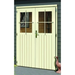 Abri De Jardin En Bois Massif Gris Terre 11,62m² Avec Cloison Intérieure Mattrup – Karibu -Jardin Fournitures Soldes abri de jardin en bois massif gris terre 1162m avec cloison interieure mattrup woodfeeling 4