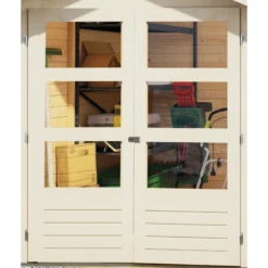 Abri De Jardin En Bois Massif Gris Terre 5,25m² Kerko 3 Avec Appentis 280cm Et Paroi Arrière – Karibu 10 Abri De Jardin En Bois Massif Gris Terre 5,25m² Kerko 3 Avec Appentis 280cm Et Paroi Arrière – Karibu -Jardin Fournitures Soldes abri de jardin en bois massif gris terre 525m kerko 3 avec appentis 280cm et paroi arriere woodfeeling 4