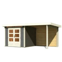 Abri De Jardin En Bois Massif Gris Terre 5,95m² Kandern 3 Avec Appentis 235cm Et Paroi Arrière – Karibu 8 Abri De Jardin En Bois Massif Gris Terre 5,95m² Kandern 3 Avec Appentis 235cm Et Paroi Arrière – Karibu -Jardin Fournitures Soldes abri de jardin en bois massif gris terre 595m kandern 3 avec appentis 235cm et paroi arriere woodfeeling 2