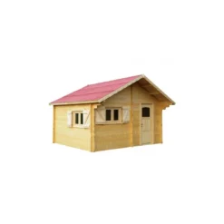Abri De Jardin En Bois Massif Semi-habitable 20m² – Madriers 60mm -Jardin Fournitures Soldes abri de jardin en bois massif semi habitable 20m madriers 60mm 2