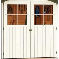 Abri De Jardin En Bois Vitrifié Gris 19mm 4.62m² Glücksburg 3 - Karibu -Jardin Fournitures Soldes abri de jardin en bois vitrifie gris 19mm 462m glucksburg 3 karibu 4