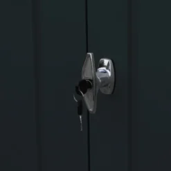 Abri De Jardin En Métal Anthracite 3,92m² + Kit D'ancrage + Kit De Fondation DURAMAX -Jardin Fournitures Soldes abri de jardin en metal anthracite 392m duramax kit d ancrage kit de fondation 5