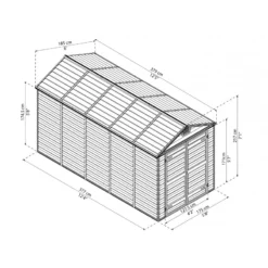 Abri De Jardin En Polycarbonate 6,59m² Skylight Amber - Palram - Canopia 10 Abri De Jardin En Polycarbonate 6,59m² Skylight Amber - Palram - Canopia -Jardin Fournitures Soldes abri de jardin en polycarbonate 659m skylight amber palram 4