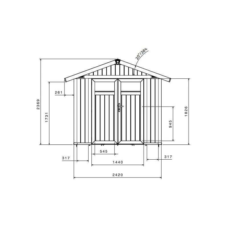 Abri De Jardin En PVC 4,9m² UTILITY Blanc Et Gris Vert Grosfillex + Kit Ancrage Offert 3 Abri De Jardin En PVC 4,9m² UTILITY Blanc Et Gris Vert Grosfillex + Kit Ancrage Offert – Image 3