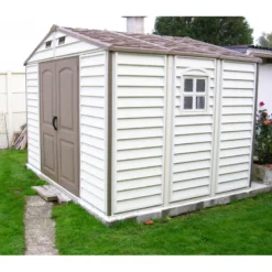 Abri De Jardin En PVC WoodStyle Premium 7,68m² Duramax -Jardin Fournitures Soldes abri de jardin en pvc woodstyle premium 768m duramax 5