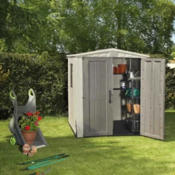 Abri De Jardin En Résine Sydney 3,48m² + Plancher Keter -Jardin Fournitures Soldes abri de jardin en resine sydney 348m plancher keter 2