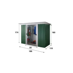 Abri De Jardin Métal 2,36m² + Kit D'ancrage Inclus - YARDMASTER -Jardin Fournitures Soldes abri de jardin metal 236m kit d ancrage inclus yardmaster 3