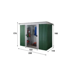 Abri De Jardin Métal 2,84m² + Kit D'ancrage Inclus - YARDMASTER -Jardin Fournitures Soldes abri de jardin metal 284m kit d ancrage inclus yardmaster 2