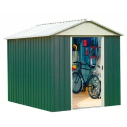 Abri De Jardin Métal Vert 12m² + Kit D'ancrage Inclus - YARDMASTER -Jardin Fournitures Soldes abri de jardin metal vert 12m kit d ancrage inclus yardmaster 2