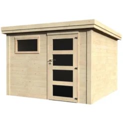 Abri De Jardin Paco 9,15m² En Bois Massif 28mm Avec Porte Simple Et Fenêtre – Décor Et Jardin