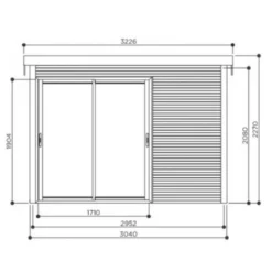 Abri De Jardin Seda 9,22m² En Bois Massif 28mm Avec Double Porte Vitrée - SOLID -Jardin Fournitures Soldes abri de jardin seda 922m en bois massif 28mm avec double porte vitree solid 2