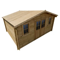 Abri En Bois Massif 19,8m² PLUS 28mm Traité Teinté Marron Gardy Shelter 11 Abri En Bois Massif 19,8m² PLUS 28mm Traité Teinté Marron Gardy Shelter -Jardin Fournitures Soldes abri en bois massif 198m plus 28mm traite teinte marron gardy shelter 5