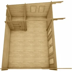 Abri En Bois Massif 22m² MODERNE - Madriers 40mm Gardy Shelter -Jardin Fournitures Soldes abri en bois massif 22m moderne madriers 40mm gardy shelter 5