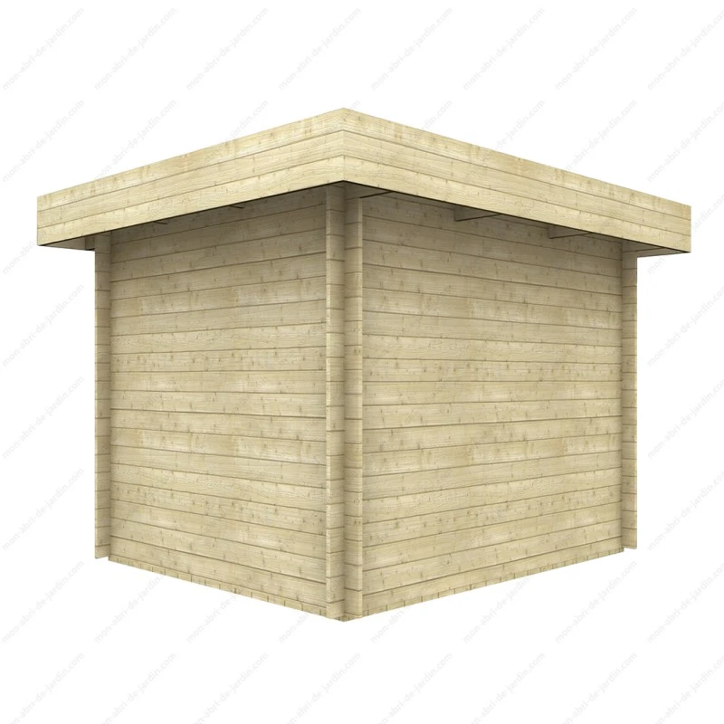 Abri En Bois Massif 7,5m² MODERNE - Madriers 28mm Gardy Shelter 5 Abri En Bois Massif 7,5m² MODERNE - Madriers 28mm Gardy Shelter – Image 5
