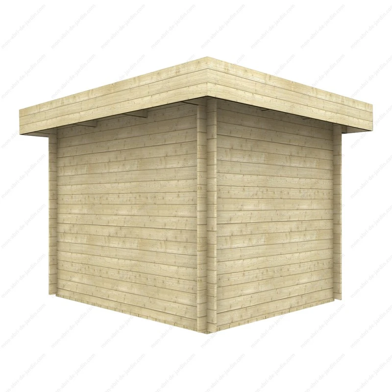 Abri En Bois Massif 7,5m² MODERNE - Madriers 28mm Gardy Shelter 6 Abri En Bois Massif 7,5m² MODERNE - Madriers 28mm Gardy Shelter – Image 6