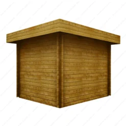 Abri En Bois Massif 7,5m² MODERNE Teinté Marron - Madriers 40mm Gardy Shelter -Jardin Fournitures Soldes abri en bois massif 75m moderne teinte marron madriers 40mm gardy shelter 4