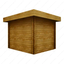 Abri En Bois Massif 7,5m² MODERNE Teinté Marron - Madriers 40mm Gardy Shelter -Jardin Fournitures Soldes abri en bois massif 75m moderne teinte marron madriers 40mm gardy shelter 5