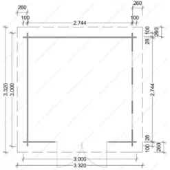 Abri En Bois Massif 9m² MODERNE - Madriers 28mm Gardy Shelter -Jardin Fournitures Soldes abri en bois massif 9m moderne madriers 28mm gardy shelter 3