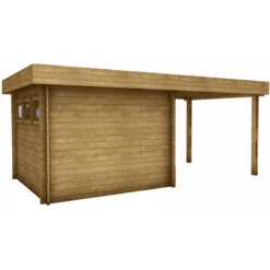 Abri En Bois Massif 9m² MODERNE Traité Marron + Terrasse Gardy Shelter 9 Abri En Bois Massif 9m² MODERNE Traité Marron + Terrasse Gardy Shelter -Jardin Fournitures Soldes abri en bois massif 9m moderne traite marron terrasse gardy shelter 3