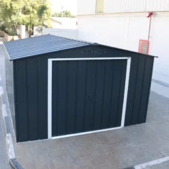 Abri En Métal Parois Hautes Anthracite Colussus 11,69m² DURAMAX + Kit Ancrage -Jardin Fournitures Soldes abri en metal parois hautes anthracite colussus 1169m duramax kit ancrage 3
