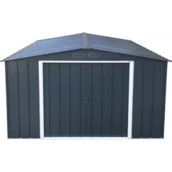 Abri En Métal Parois Hautes Anthracite Colussus 11,69m² DURAMAX + Kit Ancrage -Jardin Fournitures Soldes abri en metal parois hautes anthracite colussus 1169m duramax kit ancrage 5