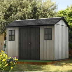 Abri En Résine Brossée Oakland 1175 Brossium 8m² + Plancher - Keter -Jardin Fournitures Soldes abri en resine brossee oakland 1175 brossium 8m plancher keter 2