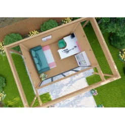Bureau De Jardin En Bois Massif Avec Terrasse 16,5m² - Madriers 40mm Traités Et Teintés Marron Gardy Shelter 9 Bureau De Jardin En Bois Massif Avec Terrasse 16,5m² - Madriers 40mm Traités Et Teintés Marron Gardy Shelter -Jardin Fournitures Soldes bureau de jardin en bois massif avec terrasse 165m madriers 40mm traites et teintes marron gardy shelter 3