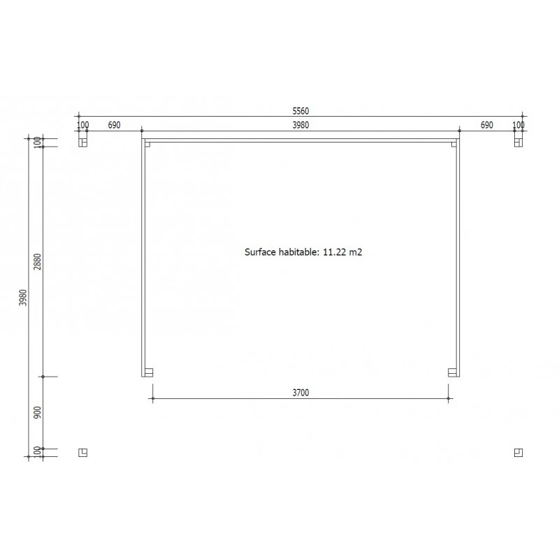 Bureau De Jardin En Bois Massif Avec Terrasse 16,5m² - Madriers 40mm Traités Et Teintés Marron Gardy Shelter 6 Bureau De Jardin En Bois Massif Avec Terrasse 16,5m² - Madriers 40mm Traités Et Teintés Marron Gardy Shelter – Image 6