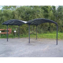 Carport 2 Voitures En Aluminium Et Polycarbonate 6mm ANTI-UV - Habrita 10 Carport 2 Voitures En Aluminium Et Polycarbonate 6mm ANTI-UV - Habrita -Jardin Fournitures Soldes carport 2 voitures en aluminium et polycarbonate 6mm anti uv 4