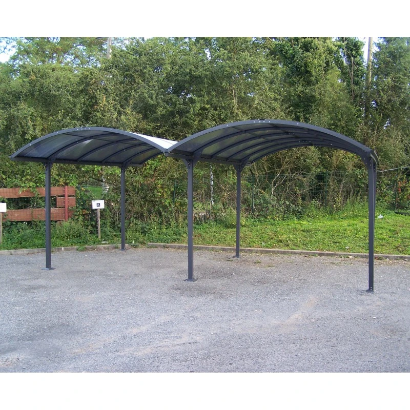 Carport 2 Voitures En Aluminium Et Polycarbonate 6mm ANTI-UV - Habrita 5 Carport 2 Voitures En Aluminium Et Polycarbonate 6mm ANTI-UV - Habrita – Image 5
