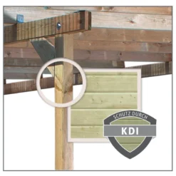 Carport Double En Bois Autoclave 28,3m² Avec Poteau En Arc Et Toit En Acier – KARIBU -Jardin Fournitures Soldes carport double en bois autoclave 283m avec poteau en arc et toit en acier karibu 2