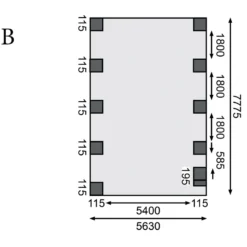 Carport Double En Bois Autoclave 50,9m² Avec Poteau En Arc Et Toit En PVC Gris – KARIBU 9 Carport Double En Bois Autoclave 50,9m² Avec Poteau En Arc Et Toit En PVC Gris – KARIBU -Jardin Fournitures Soldes carport double en bois autoclave 509m avec poteau en arc et toit en pvc gris karibu 3