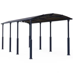 Carport En Alu Gris Et Polycarbonate 1 Voiture 31m² Arcadia Alpine 8500 - Canopia 10 Carport En Alu Gris Et Polycarbonate 1 Voiture 31m² Arcadia Alpine 8500 - Canopia -Jardin Fournitures Soldes carport en alu gris et polycarbonate 1 voiture 31m arcadia alpine 8500 canopia 4