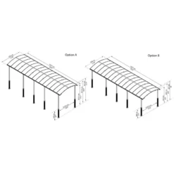 Carport En Alu Gris Et Polycarbonate 1 Voiture 38,7m² Arcadia Alpine 10600 - Canopia 8 Carport En Alu Gris Et Polycarbonate 1 Voiture 38,7m² Arcadia Alpine 10600 - Canopia -Jardin Fournitures Soldes carport en alu gris et polycarbonate 1 voiture 387m arcadia alpine 10600 canopia 2