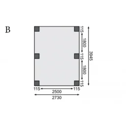 Carport En Bois Autoclave 15m² Et Toit En PVC Gris – KARIBU -Jardin Fournitures Soldes carport en bois autoclave 15m et toit en pvc gris karibu 4
